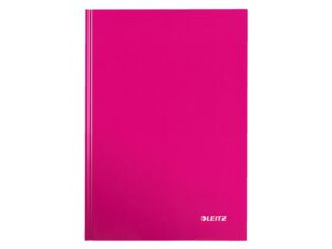 NOTITIEBOEK LEITZ WOW A4 LIJN 80V ROZE