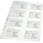 SHOWTAS LEITZ VISITEKAART A4 PP TRANSP