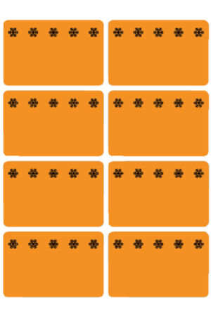 ETIKET HERMA 3774 26X40MM DIEPVRIES 48ST ORANJE