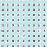 ETIKET HERMA 4128 GETAL 8MM 540ST