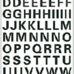 ETIKET HERMA 4158 LETTER 10MM TRANSPARANT