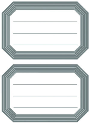 ETIKET HERMA 5719 BOEK 82X55MM 12ST GR/WT LIJN