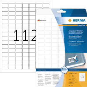 ETIKET HERMA 4211 25.4X16.9MM 2800ST