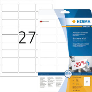 ETIKET HERMA 4347 63.5X29.6MM 675ST