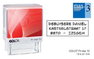 TEKSTSTEMPEL COLOP 10 BON 3R 27X10MM