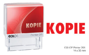 TEKSTSTEMPEL COLOP 20 KOPIE ROOD