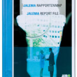 RAPPORTENMAP JALEMASTRIP EN DEKPLAATJE BLAUW