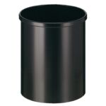 PAPIERBAK VEPABINS ROND 25.5CM 15LITER ZWART