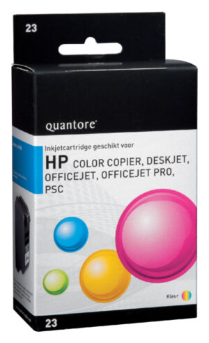 INKCARTRIDGE QUANTORE HP 23 C1823D KLEUR