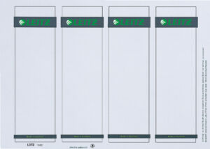 RUGETIKET LEITZ 1680 PRINTBAAR 56X190MM KARTON