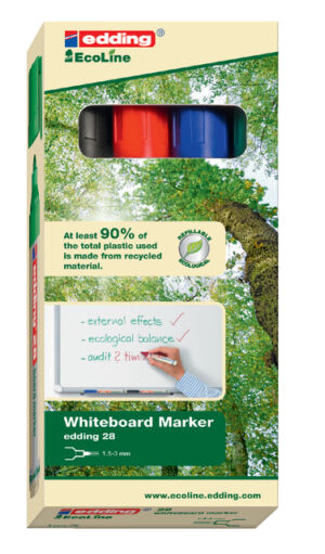 VILTSTIFT EDDING 28 WHITEBOARD ECO ROND 1.5-3 ASS