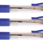BALPEN QUANTORE RUBBEREN GRIP DRUKKNOP BLAUW
