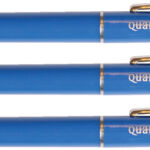 BALPEN QUANTORE DRUKKNOP EN METALEN CLIP BLAUW