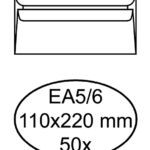 ENVELOP QUANTORE BANK EA5/6 110X220 80GR ZK WIT