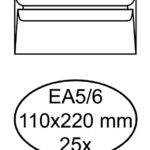 ENVELOP QUANTORE BANK EA5/6 110X220 80GR ZK WIT