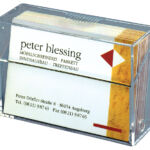 VISITEKAARTBOX SIGEL 85X56X27MM GLASHELDER