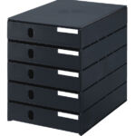 LADENBOX STYROVAL 5LDN ZWART GESLOTEN
