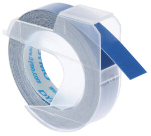 LABELTAPE DYMO 9MMX3M ROL GLOSSY VINYL PROF BLAUW