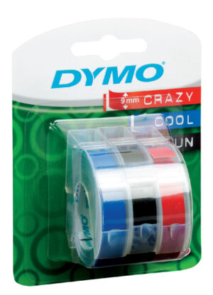 LABELTAPE DYMO 9MMX3M ROL ASS