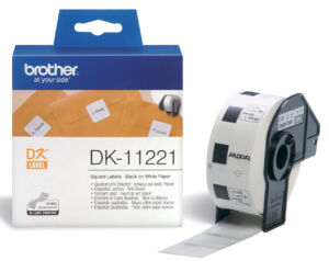 LABEL ETIKET BROTHER DK-11221 23MMX23MM WIT