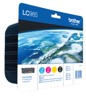 INKCARTRIDGE BROTHER LC-985 ZWART 3 KLEUREN