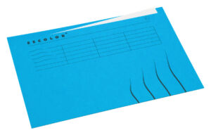 VOUWMAP SECOLOR A4 ONGELIJK BLAUW