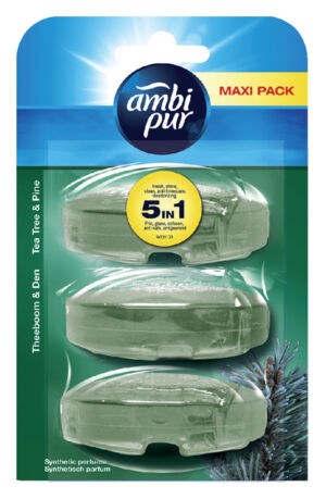 TOILETBLOK AMBI PUR VUL TEA TREA EN PINE 55ML