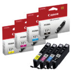 INKCARTRIDGE CANON CLI-551 ZWART 3 KLEUREN