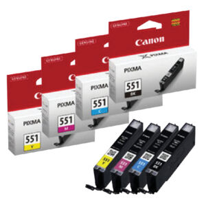 INKCARTRIDGE CANON CLI-551 ZWART 3 KLEUREN