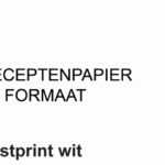 RECEPTPAPIER FASTPRINT A6 80GR WIT