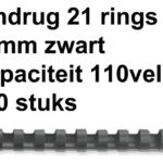 BINDRUG FELLOWES 14MM 21RINGS A4 ZWART
