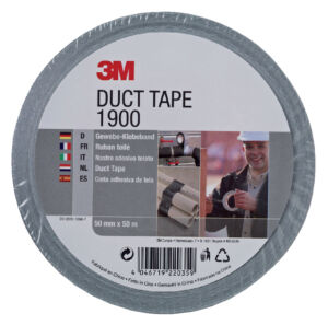 PLAKBAND 3M SCOTCH 1900 50MMX50M DUCT TAPE ZILVER