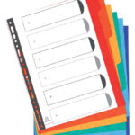 TABBLAD EXACOMPTA A4+ 6DELIG GLANS KARTON