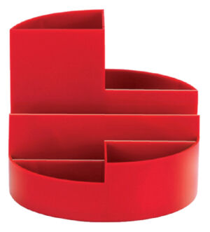 BUREAUSTANDAARD MAUL 41176 ROUNDBOX 12.5CM ROOD