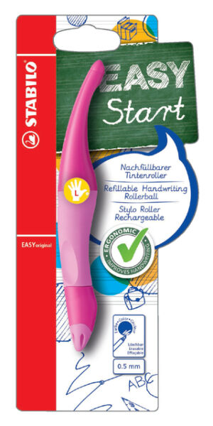 ROLLERPEN STABILO EASYORIGINAL LINKS + VULL ROZE