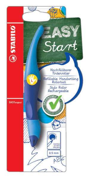 ROLLERPEN STABILO EASYORIGINAL LINKS + VULL BLAUW