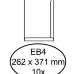 ENVELOP HERMES AKTE EB4 A 262X371 120GR ZK WIT