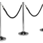 KOORD AFZETPAAL SECURIT CHROME 150CM ZWART
