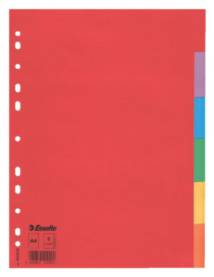 TABBLADEN ESSELTE A4 11R KARTON 6DLG BLANCO