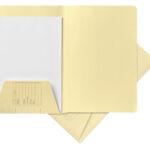 BINNENMAP JALEMA A4 160GR MET FLAP LICHTGEEL