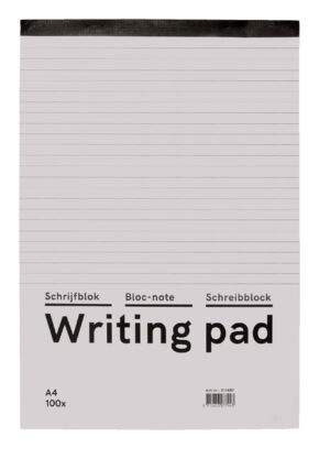 SCHRIJFBLOK BUDGET A4 60GR LIJN