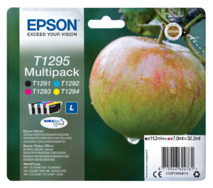 INKCARTRIDGE EPSON T1295 ZWART + 3 KLEUREN