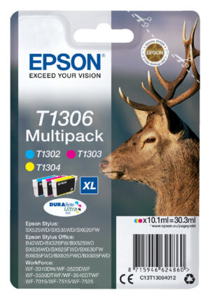 INKCARTRIDGE EPSON T1306 XL 3 KLEUREN