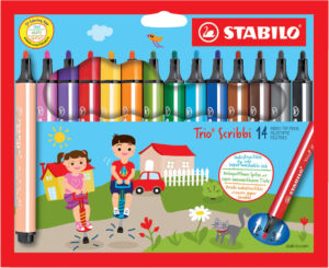 VILTSTIFT STABILO TRIO SCRIBBI 368/14-01 ASS