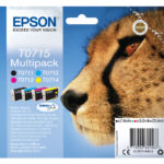 INKCARTRIDGE EPSON T0715 ZWART + 3 KLEUREN