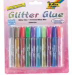 GLITTERLIJM FOLIA 9.5ML ASS