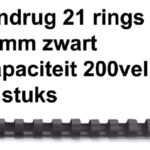 BINDRUG FELLOWES 22MM 21RINGS A4 ZWART