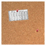 KURKBORD DESQ 35X35CM RANDLOOS + PUSH PINS