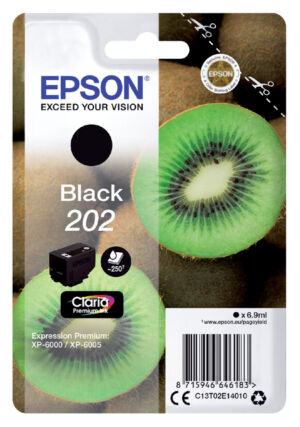 INKCARTRIDGE EPSON 202 T02E14 ZWART