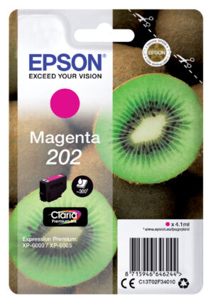 INKCARTRIDGE EPSON 202 T02F34 ROOD